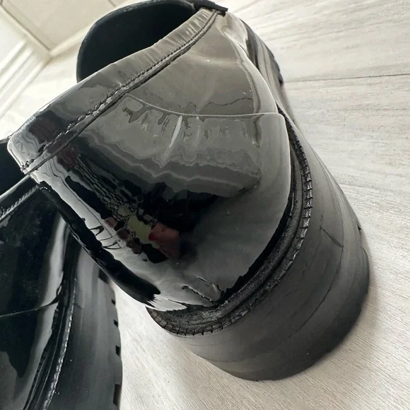 Kate Spade Patent Black Loafers with Rhinestone Accents - Picture 12 of 16